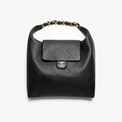 Chanel Women's Fashion Classic Solid-Color Leather Oversized Hippie Bag Chain Shoulder Bag Tote Bag Bags AS5839-B22140-94305 #79117