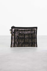 BEIS 'The Mesh Pouch Trio in Black