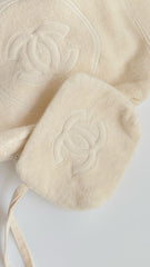 Chanel Women's CoCo Beach Collection Cotton Beach Bag Logo Solid Color Tote Bag Bags AAA938-B20128-10800 #81285