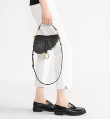 Dior Mini & Medium Saddle Bag With Shoulder Strap Blue Oblique Printed Fashion Exquisite Temperament Clutch Bag Crossbody Bag Bags M0455CBAA_M900 #81649