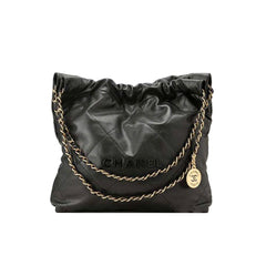 Chanel Large Bags 37 X 45 X 10 X 46 CM Collection Link Large Tote Women's Classic Waxed Leather Tote With Gold And Silver Buckles Leather-woven Chain And Luxurious Chain Strap Bags #196089
