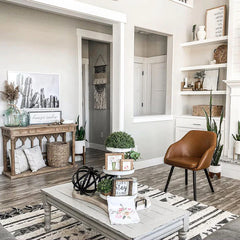 Arched Detail Console Wood Table