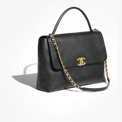 Chanel Spring And Summer Maxi Mouth Cover Bag With Handle Women's Temperament Fashion Luxury Gold Buckle Flap Bag Chain Clutch Bags AS5543-B20111-94305 #76836