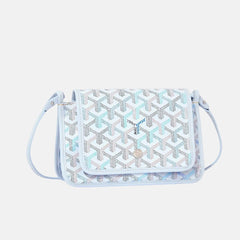 Goyard Four Seasons Color Collection Plumet Crossbody Bag Goyardine Canvas Mini Bag Fashionable Casual Wallet Clutch Bags PLUMETPMLTY72CL69P #84258A