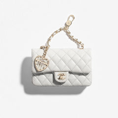Chanel Women's Solid Color Chain Strap Flap Leather Mini Pendant Bag Bags AP4760-B21223-U0509 #77494