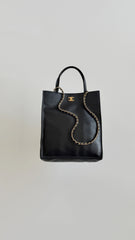 Chanel Small Shopping Bag In Calfskin With Gold-tone Hardware Black 2026 Haute Artisanat Collection Rectangular Briefcase Bags AS6452 #197509