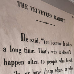 57 Inch "The Velveteen Rabbit" Hanging Wall Canvas