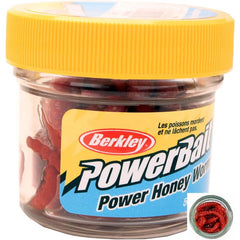 Berkley PowerBait 1 inch Honey Worm (55 per Jar)