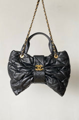 Chanel Women's Fashion Classic Solid Color Leather Bow Handbag Brand Logo Chain Bag Tote Crossbody Bag Bags #78911