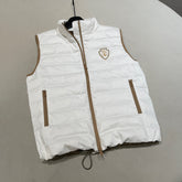Brunello Cucinelli Women's Winter Fashion Casual Stand Collar Pull-Over Sleeveless Chain Goose Down Insulated Vest #78617
