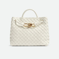 Bottega Veneta Andiamo Leather Woven Square Crossbody Bag Elegant Casual Handbag #194707