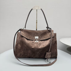 Balenciaga RODEO Women's Fashion Classic Solid Color Suede Tote Bag Small Medium Large Handbag Tote Bag Bags #78954 7897722AB4G2308