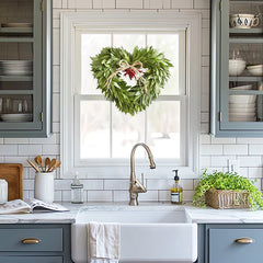 Heart Shaped Bay Leaf Cooking Wreath | GROWN IN THE USA