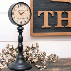 16 Inch High Ford Patrick Pedestal Clock