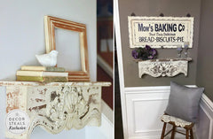 White Distressed Corbel Wall Shelf