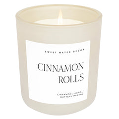 Cinnamon Rolls Soy Candle - Tan Matte Jar - 15 oz