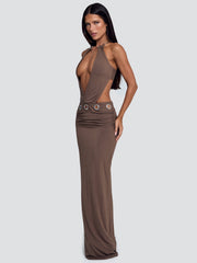 Bellina Maxi Dress Brown