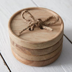 Button Coasters, Set of 4