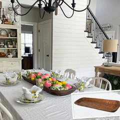 Extra Long 40 Inch Dough Bowl Platter