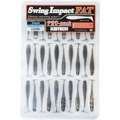 Keitech Fat Swing Impact 3.8 inch Soft Paddle Tail Swimbait - 30 Bait Pro Pack