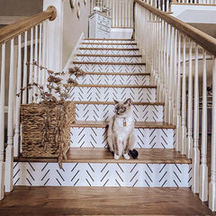 Woven Stair Hyacinth Basket with Handles