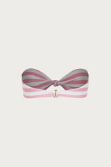 Knotted Bandeau Top (Pink Stripe)