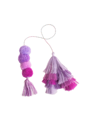 Bogg® Bag Bauble - Purple Rain Double Tassel