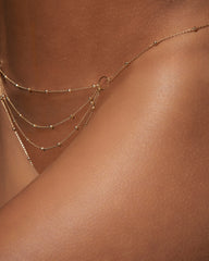 Frida Open Thong Gold