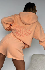 Leisure Edition Oversized Hoodie Peach