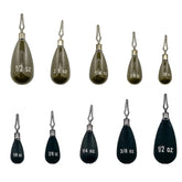 Departure Outdoors Tungsten Tear Drop - Drop Shot Weights - 5 Pack