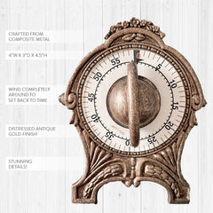 Antique Victorian Inspired Ornate Kitchen Timer