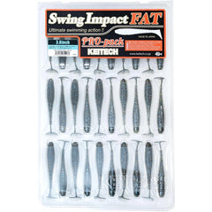 Keitech Fat Swing Impact 3.8 inch Soft Paddle Tail Swimbait - 30 Bait Pro Pack