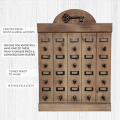 Nostalgic Vintage-Inspired Hotel Key Organizer