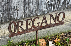 Metal Herb Garden Signs Set of 6