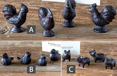 Cast Iron Place Card Holders, Pick Your Style