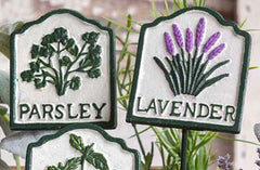 Vintage-Inspired Herb Garden Stakes, Set of 6