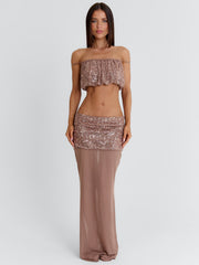 Patience Crop Top Taupe