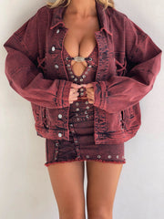 Selenite Jacket Red