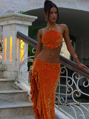 Setia Maxi Skirt Orange