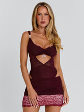 Vayla Mini Dress Deep Red