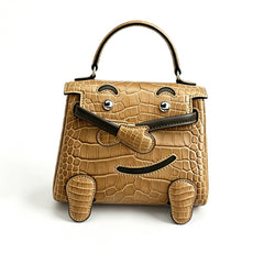 Hermes Kelly Doll Kraft Paper 2H Millennium Doll Top-grain Genuine Imported Alligator Leather Shoulder Crossbody Bag Bags For Other Colours Please Contact Customer Service #195072
