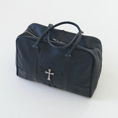 Chrome Hearts Cross-design Travel Bag Luggage Bag Metal Vintage Punk Tote Bag Men's Trendy Fashion Casual Bag Bags #84229A