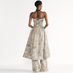 Dior Women's Spring/summer Midi Dress With Belt And Corset Top 2026 New Arrival Stylish Elegant Printed Dress Lady #84268A