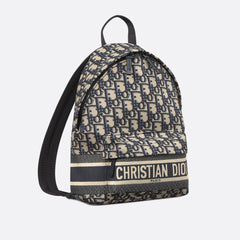 Dior Travel Men's And Women's Fashion Classic Logo Print Color Blocked Dual Zip Backpack Bag Bags M6108SDGI_M928 #79452