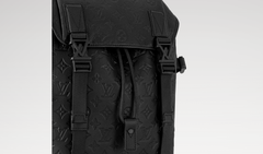 Louis Vuitton Men's Getaway Backpack With Full-Print Logo. Zipper Closure. Monogram Shadow Calfskin Leather. Black Casual Bag Bags M24776 #81537