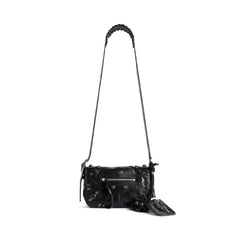Balenciaga Le Cagole Men's And Women's Fashion Casual Solid-Color Fine-Grain Lambskin Flap Bag with Adjustable Shoulder Strap Motorcycle Bag Crossbody Bag Bags #78492