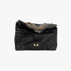 Chanel 2.55 Handbag Spring/summer 2026 Lambskin And Gold-tone Metal Black Diamond-quilted Chain Strap Flap Shoulder Bag Bags #82818A