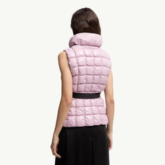 Prada Emilion Women's Winter Fashion Casual Stand Collar Zipper Sleeveless Square Quilted Down Vest #78822