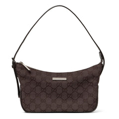 Gucci Lady Lunetta Collection Small Shoulder Bag Deep Blue Gg Denim Sand Brown And Dark Brown Classic Elegant And Stylish Shoulder Bag Bags 874743FAF7X2543 #84293A