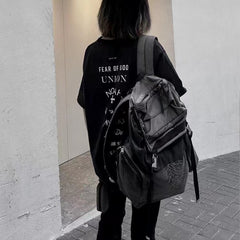 Undercover 09aw Joy Division Archive Single Ripples Pulse Do Old Shoulder Bag Hiking Bag Men Women Trend High Street Bags Ngvp #1623